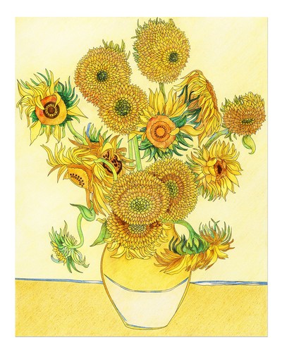 Sonnenblumen wandkunst - sonnenblumen,
