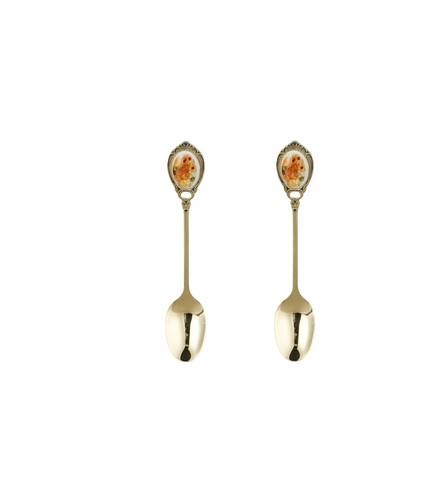 Set mit goldenen löffeln - set, 2