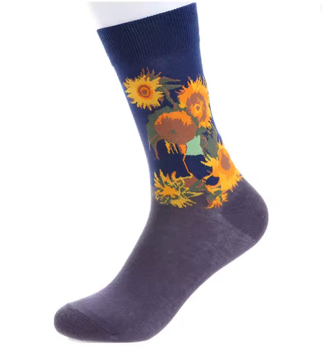 Van gogh sonnenblumen socken - gogh,