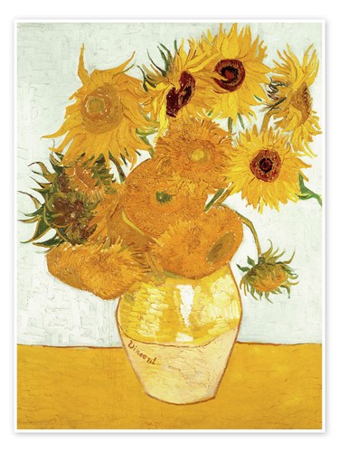 Poster zwölf sonnenblumen - poster,