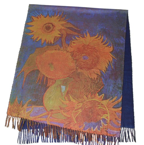 Langer schal mit malerei - schal,